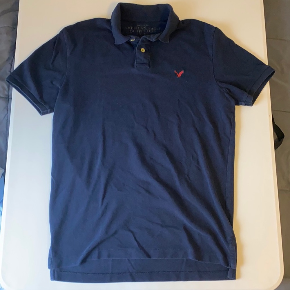 American Eagle Polo Navy Large/Tall